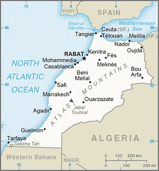Archer & Gaher Adventures | Map of Morocco